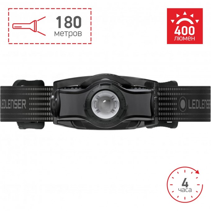Аккумуляторный налобный фонарь LED LENSER MH5 черно-серый 501598 Аккумуляторный налобный фонарь LED LENSER MH5 черно-серый 501598