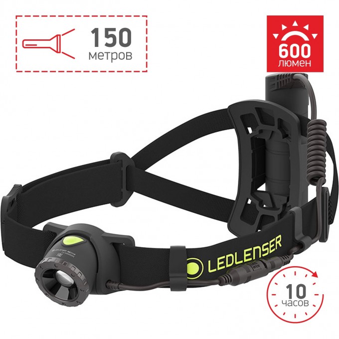 Cветодиодный налобный фонарь LED LENSER NEO 10R черный 500984 Cветодиодный налобный фонарь LED LENSER NEO 10R черный 500984