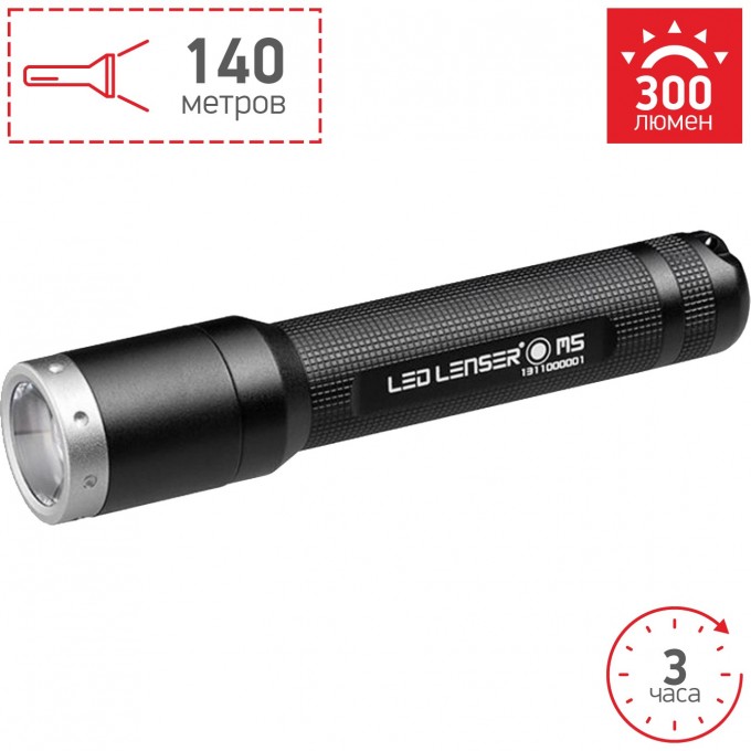 Фонарь повышенной яркости LED LENSER M1 8301 Фонарь повышенной яркости LED LENSER M1 8301