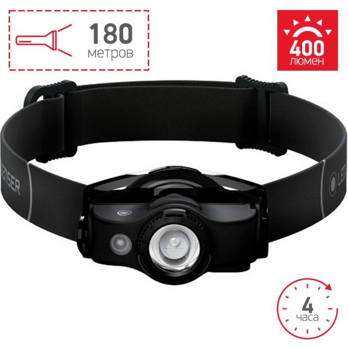 Налобный фонарь LED LENSER MH4 черный 502151 Налобный фонарь LED LENSER MH4 черный 502151