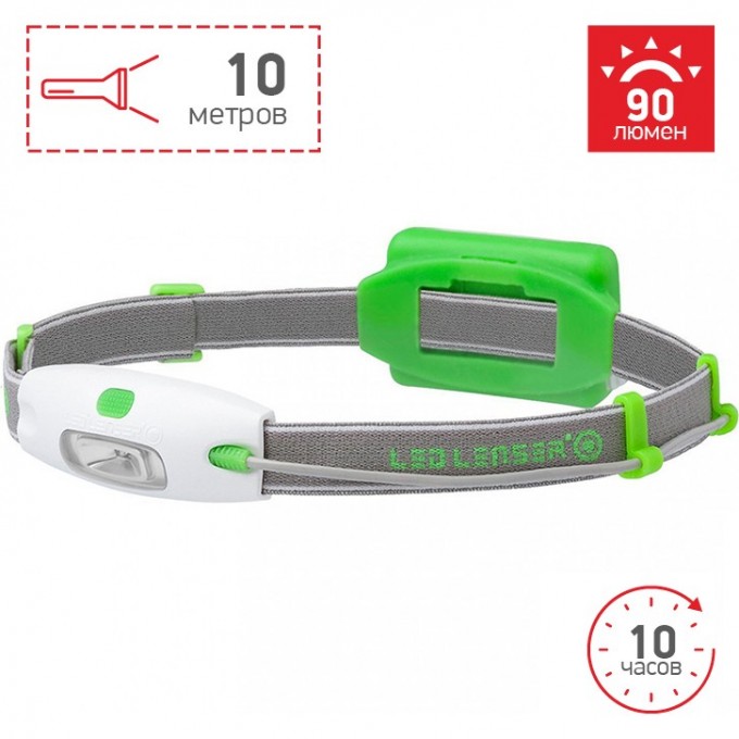 Налобный фонарь LED LENSER NEO Зеленый 6111 Налобный фонарь LED LENSER NEO Зеленый 6111