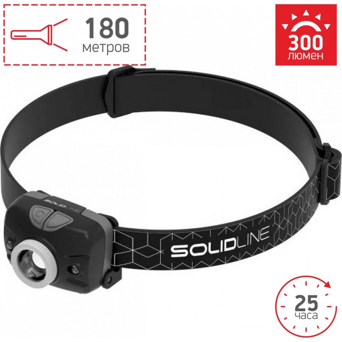 Налобный фонарь LED LENSER Solidline SH3 502204 Налобный фонарь LED LENSER Solidline SH3 502204