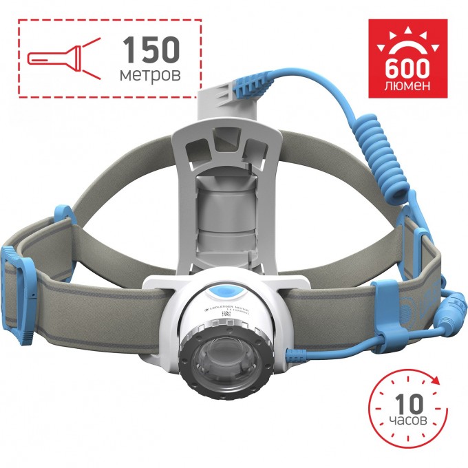 Cветодиодный налобный фонарь LED LENSER NEO 10R синий 500917 Cветодиодный налобный фонарь LED LENSER NEO 10R синий 500917