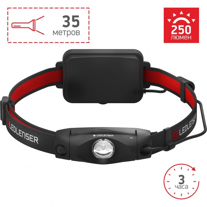 Налобный фонарь LED LENSER H4 501096 Налобный фонарь LED LENSER H4 501096