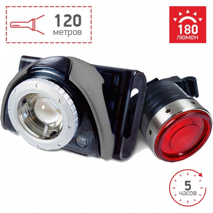 Комплект светодиодных фонарей LED LENSER B5R серый+B2R 9023 Комплект светодиодных фонарей LED LENSER B5R серый+B2R 9023